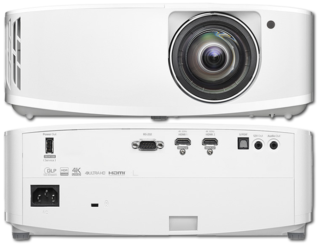 Optoma GT2160HDR 4K HDR10 240Hz Short Throw Gaming DLP Projector