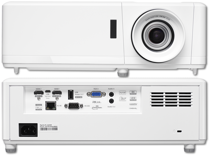 Optoma ZH403 Full HD 4000 Lumens IP6X Professional Installation Laser Projector