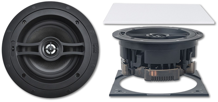 OSD Black R63 6.5" Reference In-Ceiling Speakers