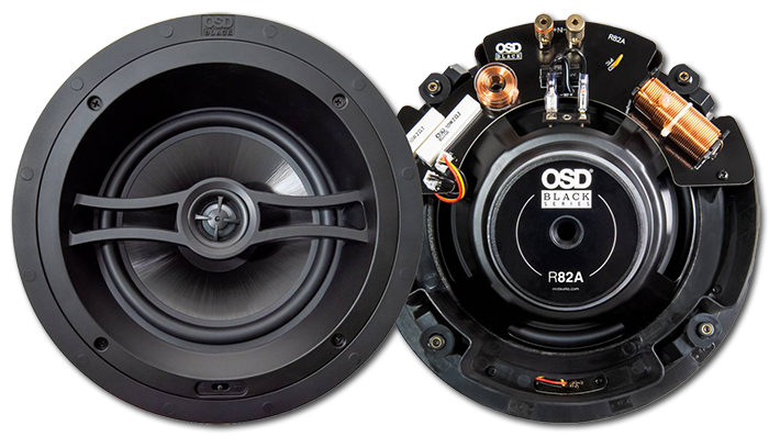 OSD Black R82A 8" Reference Angled In-Ceiling Speaker