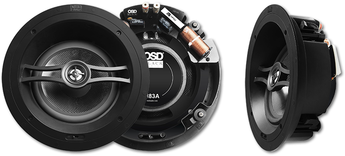 OSD Black R83A 8" Reference Angled In-Ceiling Speaker