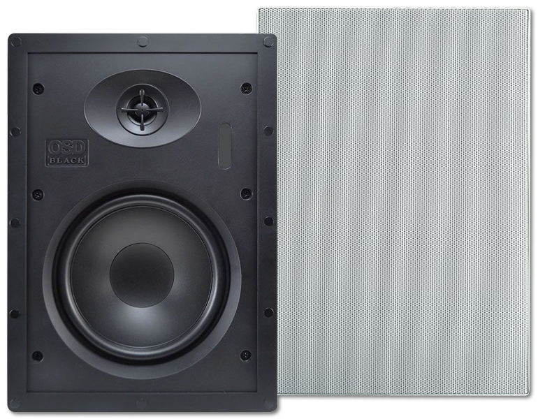 OSD Black T61 6.5" In-Wall Speakers