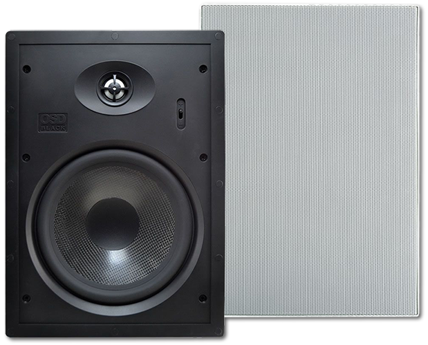 OSD Black T83 8" Carbon Fiber In-Wall Speakers