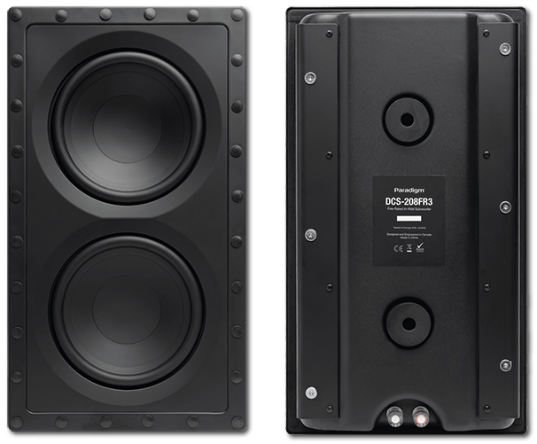 Paradigm DCS-208FR3 Dual 8" In-Wall Subwoofer