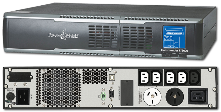 PowerShield Commander RT 3000VA Pure Sine Wave 2RU Rackmount / Tower UPS