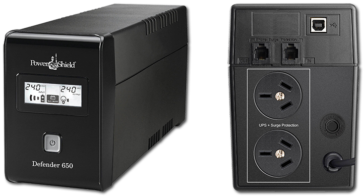 PowerShield Defender PSD650 650VA 2 Outlet UPS