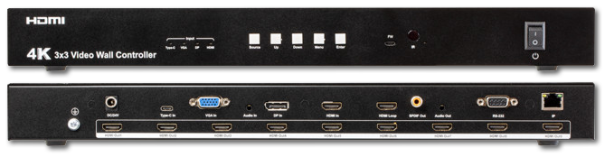 Pro.2 VWC33 3x3 4K UHD Video Wall Controller with USB