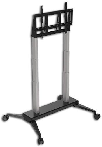 Quantum Sphere 32"-70" Height Adjustable Motorised Mobile AV Trolley