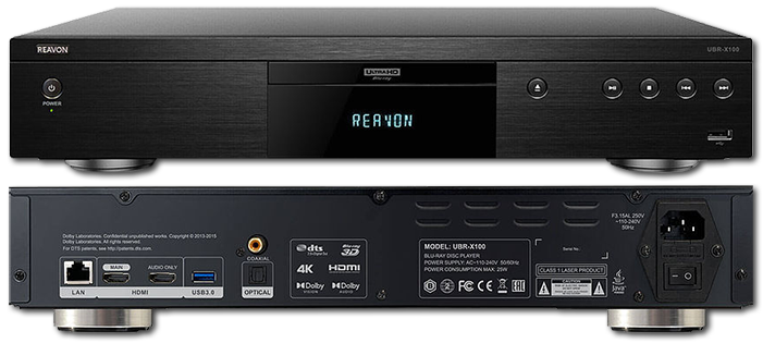 Reavon UBR-X100 4K UHD Dolby Vision Universal Blu-Ray Player