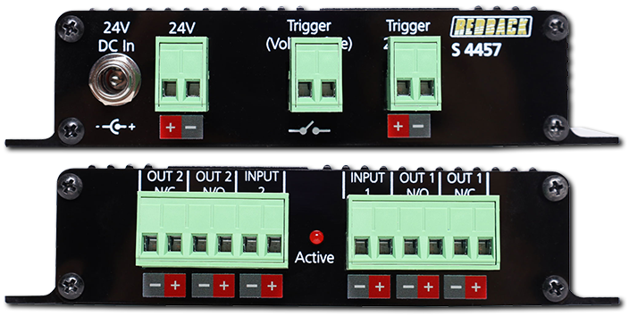 Redback 100V Line Evac Override Relay Box