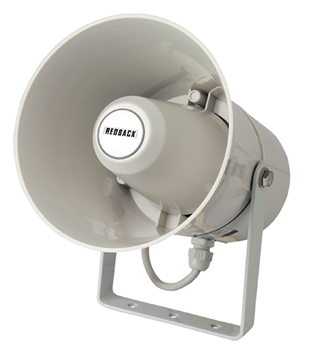 Redback 10W 100V Weather Proof IP66 Plastic Horn Speaker