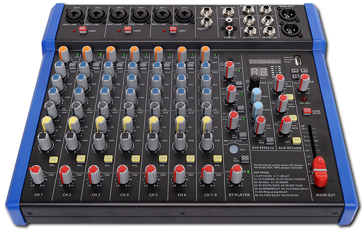 Redback 14-Channel Mixing Desk with Bluetooth