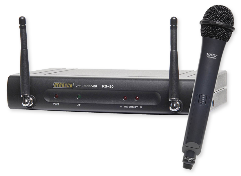Redback 16 Channel UHF Wireless Microphone System With Handheld Mic
