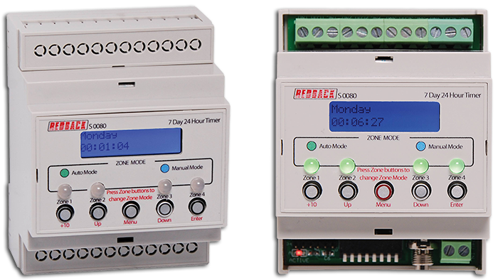 Redback 50 Event 4 Output 24 Hour 7 Day Din Rail Timer