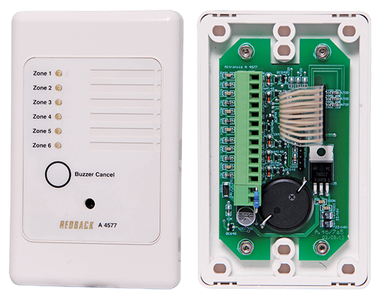 Redback 6 Zone Universal Remote Alarm Wallplate