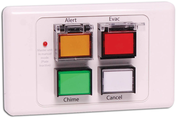 Redback Alert / Evac / Chime / Cancel Remote UTP Wallplate