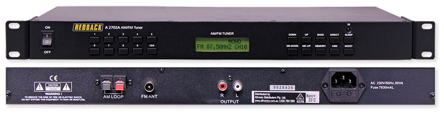 Redback AM FM Tuner Stereo with Remote