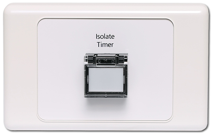 Redback Isolate Timer Remote Wallplate