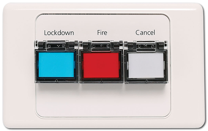 Redback Lockdown / Fire / Cancel Remote Wallplate
