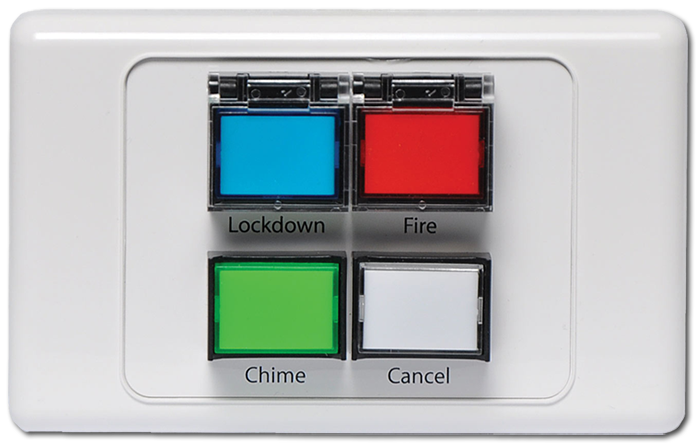 Redback Lockdown / Fire / Chime / Cancel Remote Wallplate