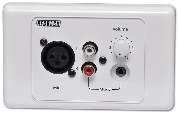 Redback Mic / Line Pre Amplifier Wallplate