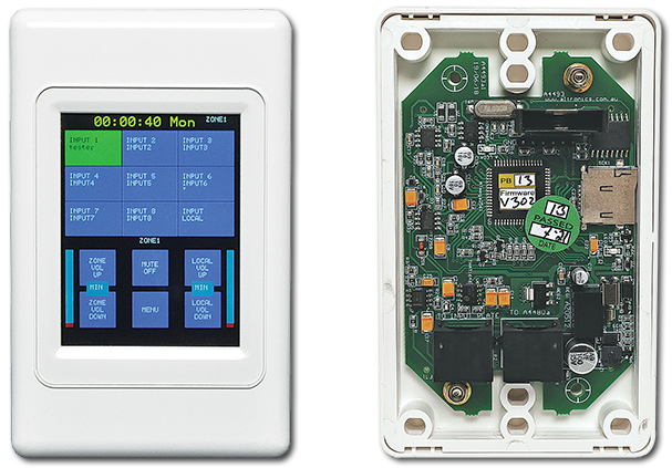 Redback Touchscreen Source Switching Wallplate To Suit A4480B