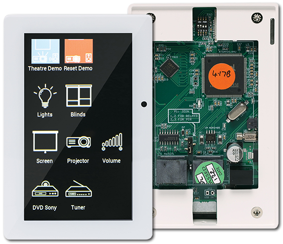 Redback Universal 4.3" Touchscreen Programable Wallplate