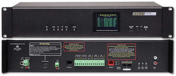 Redback Yearly Programable School Timer