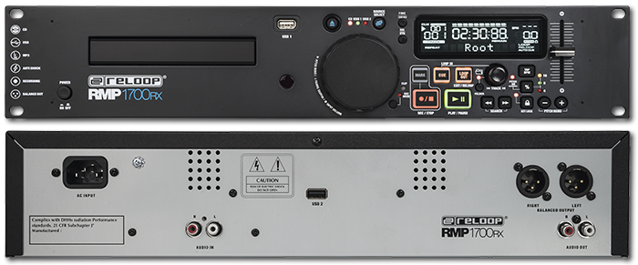 Reloop RMP-1700RX 19" Rackmount CD & USB Media Player