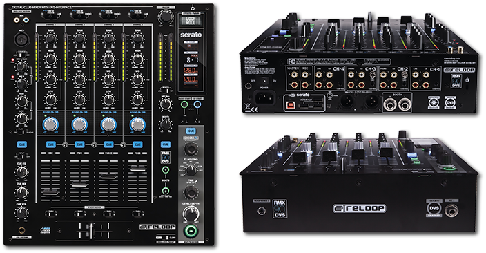 Reloop RMX-90DVS 4+1-Ch DJ Club Mixer with Serato DJ DVS Built in