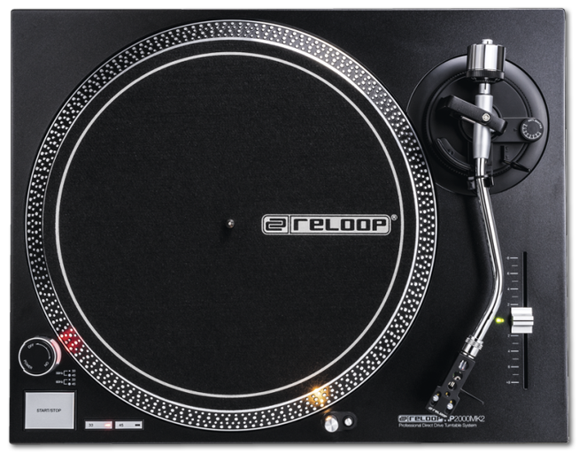 Reloop RP-2000 MK2 Quartz-Driven DJ Turntable with Direct Drive