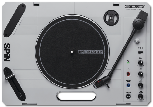 Reloop Spin Portable DJ Turntable with Built-In USB recorder & Speaker