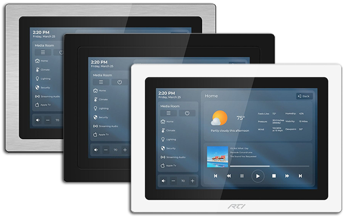 RTI KX10s 10" In-Wall PoE Touchscreen Controller with HDBaseT Input