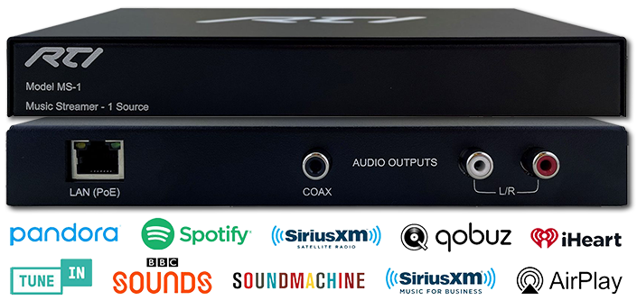 RTI MS-1 Single Output Music Streamer