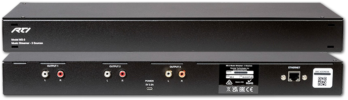 RTI MS-3 Three-Zone Music Streamer