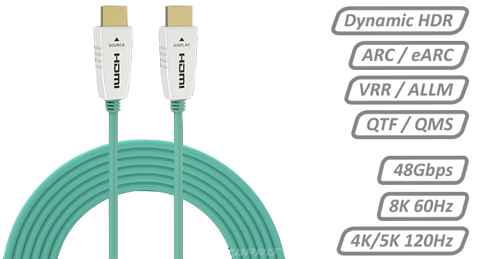 Ruipro 8K 60Hz 48Gbps HDMI Fibre Optic Cable