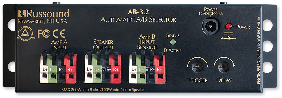 Russound AB-3.2 Dual Source Automatic Speaker Selector