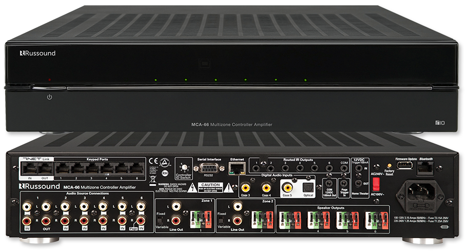 Russound MCA-66 6-Source 6 Zones Controller Amplifier