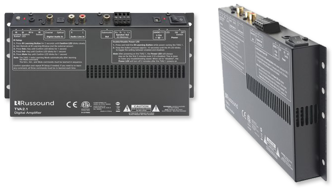 Russound TVA2.1 Digital 2-Channel TV Amplifier with IR Learning & Sub Out