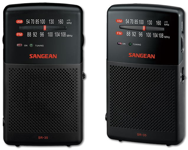 Sangean SR-35 FM/AM Pocket Radio with Built-In Speaker