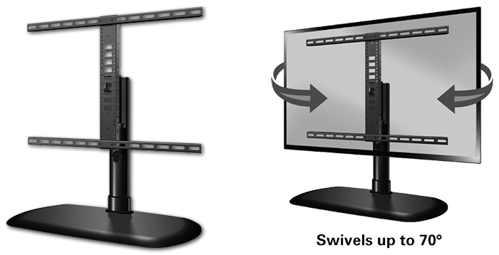 Sanus FTVS1-B2 Universal Swivel Base For 32"-65" Displays