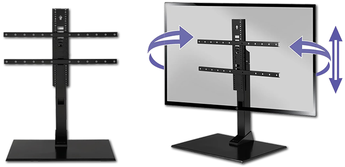 Sanus VSTV2 Universal Swivel TV Base For 40"-86" Displays