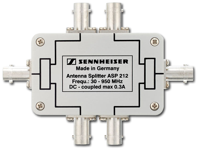 Sennheiser ASP212 Dual 2-Way Passive Antenna Splitter