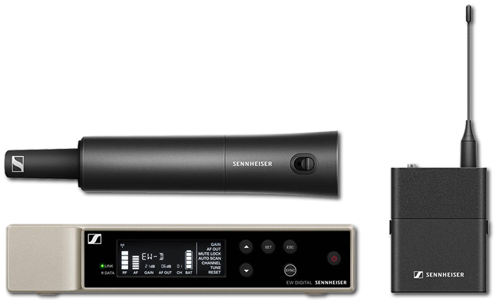 Sennheiser Evolution Wireless EW-D SK / SKM-S Base Set - Evolution Wireless  EW-D SK / SKM-S Base Set (R1-9 Frequency Range) - Rent from $35.54/week