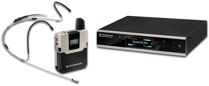 Sennheiser SpeechLine Headmic Digital Wireless Presentation Set