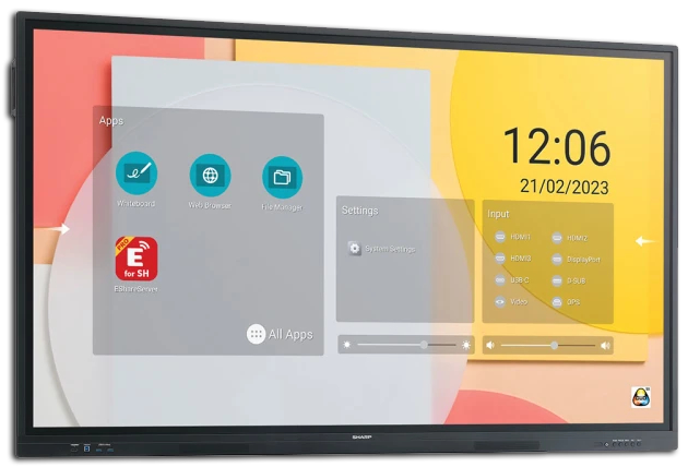 Sharp LC Series 4K 450 Nits 16/7 Android 11 20-Point Interactive Touch Displays