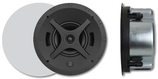 Sonance Professional PS-C63RTLP 6.5" 70/100V 8 Ohm Low Profile In-Ceiling Speakers