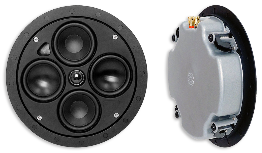 Speakercraft Profile Accufit Ultra Slim One 3 Way In Ceiling Speakers Pair