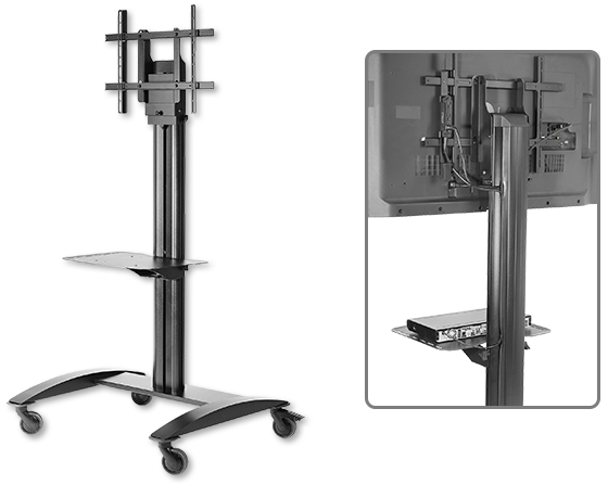 ST Peerless SR575M SmartMount Flat Display Mobile Trolley