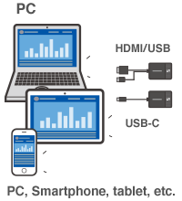 Connect a transmitter to each participant's device